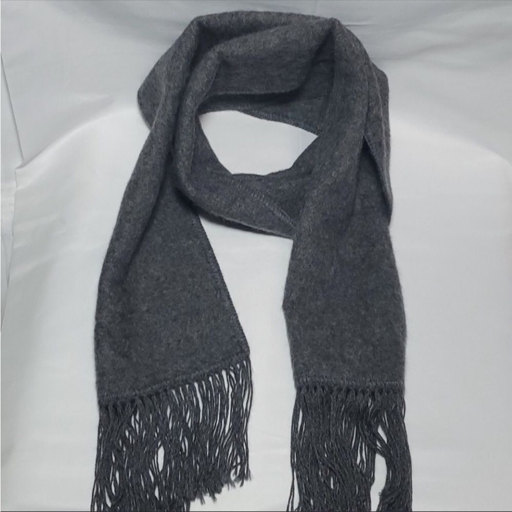 Gray Fringed Soft Warm 62” Artesania Texti…